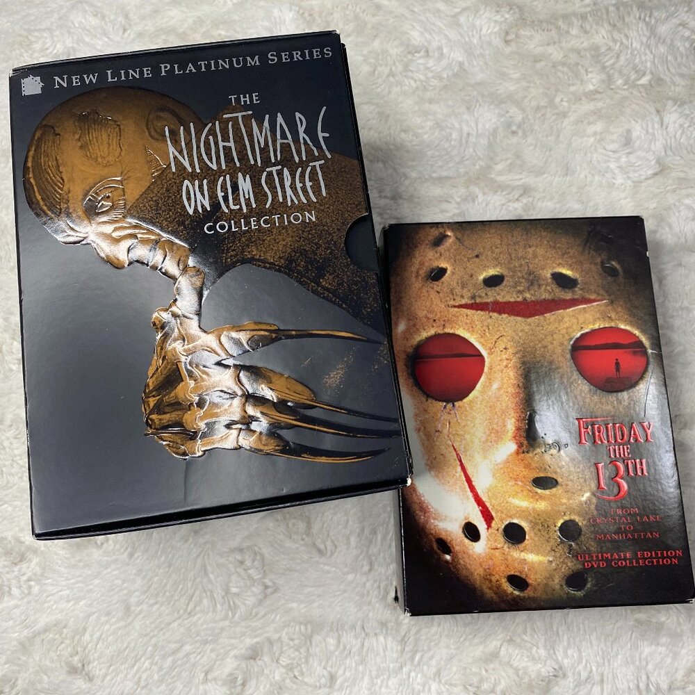 Horror Movie DVD Bundle- Nightmare on Elm St & Friday the 13th Boxed Collections
